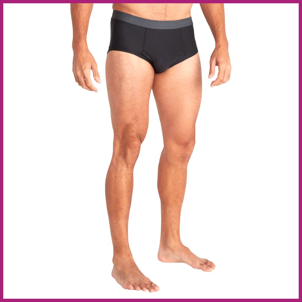Nylon Blend Briefs For Travel With Breathable Mesh Fabric